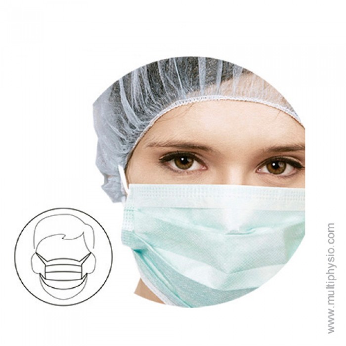 Máscara Cirúrgica 3 dobras | Com elástico - 50 unidades